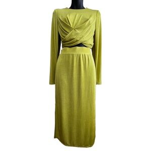 Two Pieces Skirt and Long Sleeve Top